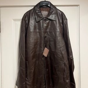 COACH Leather Car Coat